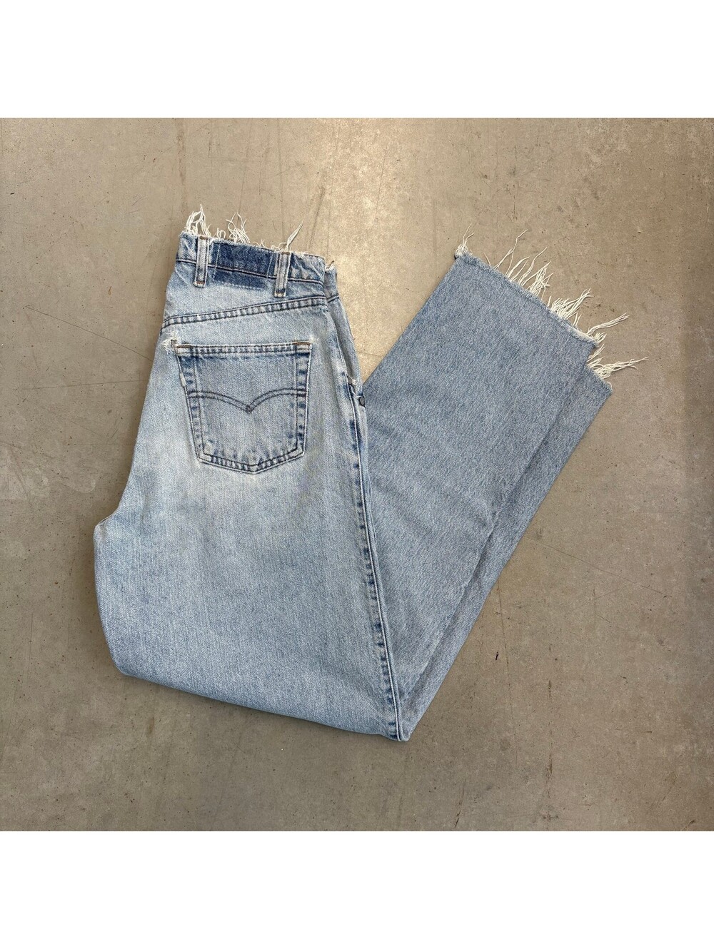 Vintage 90s Levi's Silvertab Light Wash Baggy Distressed Jeans Size 32